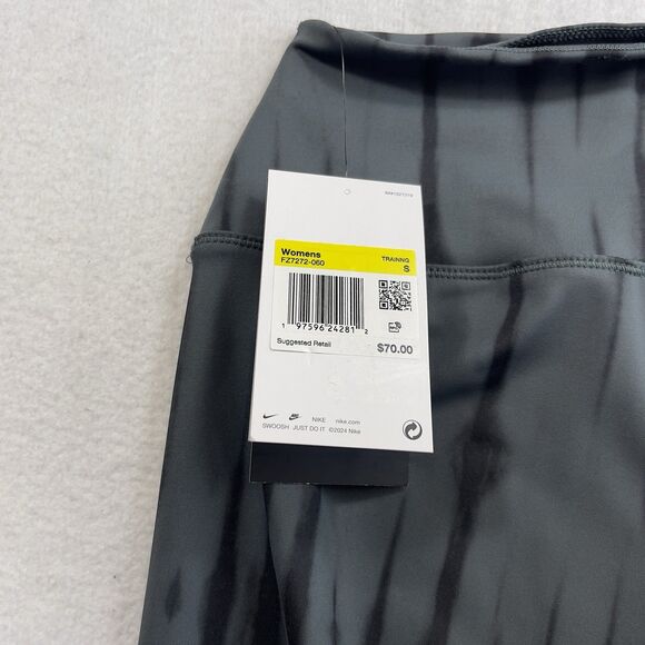 Nike One Leggings Womens Small Gray Dri-FIT Preppy Yoga Running Training Pants - Picture 8 of 11